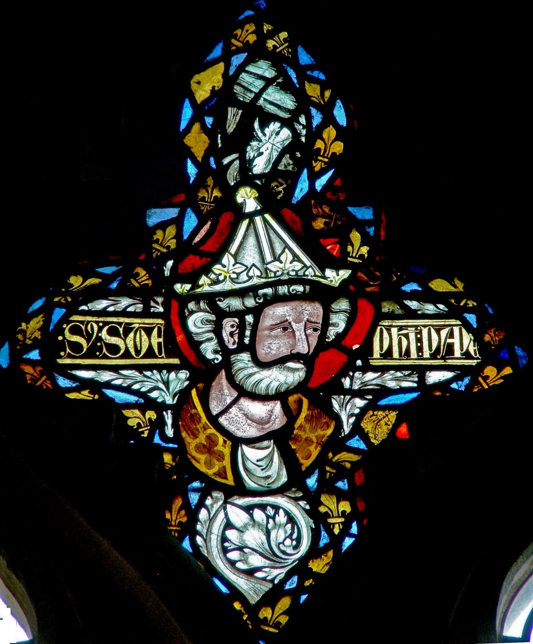 Vindu n-5 som viser St. Stephen av English School