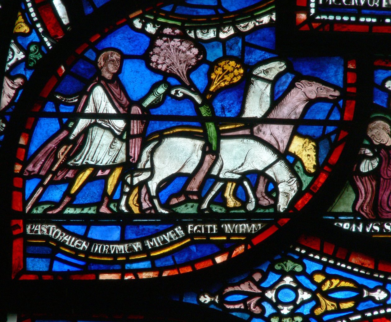 Vindu n2 som viser en scene fra et St Thomas Becket Miracle-vindu: Richard Sunieves historie av English School