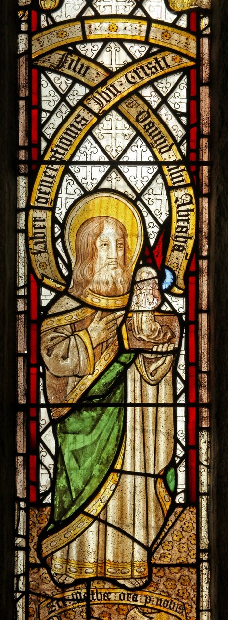 Vindu s5 som viser evangelisten: St. Matteus av English School