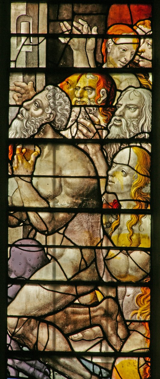 Vindu w15 som viser Harrowing of Hell av English School