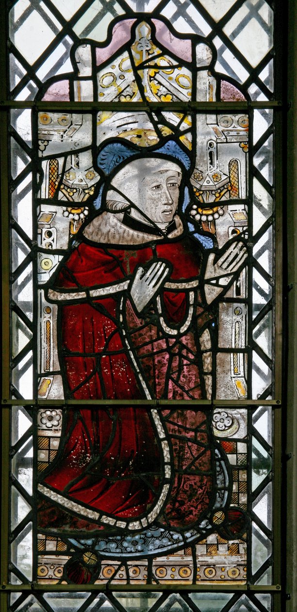 Vindu w3 som viser en giver - Sir William Howard av English School