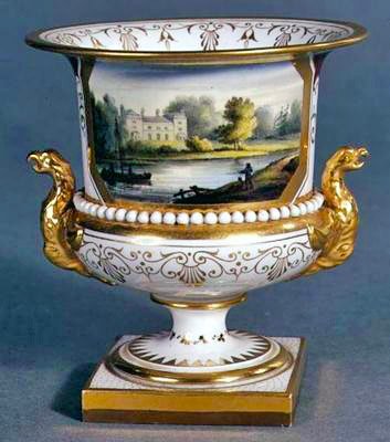Worcester vase av Flight, Barr and Barr, ca. 1830-35 (keramikk) av English School