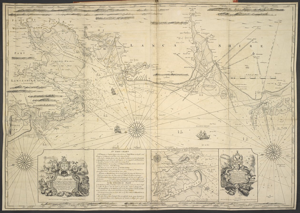 Wyre til Black Combe, fra 'En beskrivelse av havkysten av England og Wales, fra Black-Comb i Cumberland til punktet Linus i Anglesea, av Samuel Fearon og John Eyes av English School