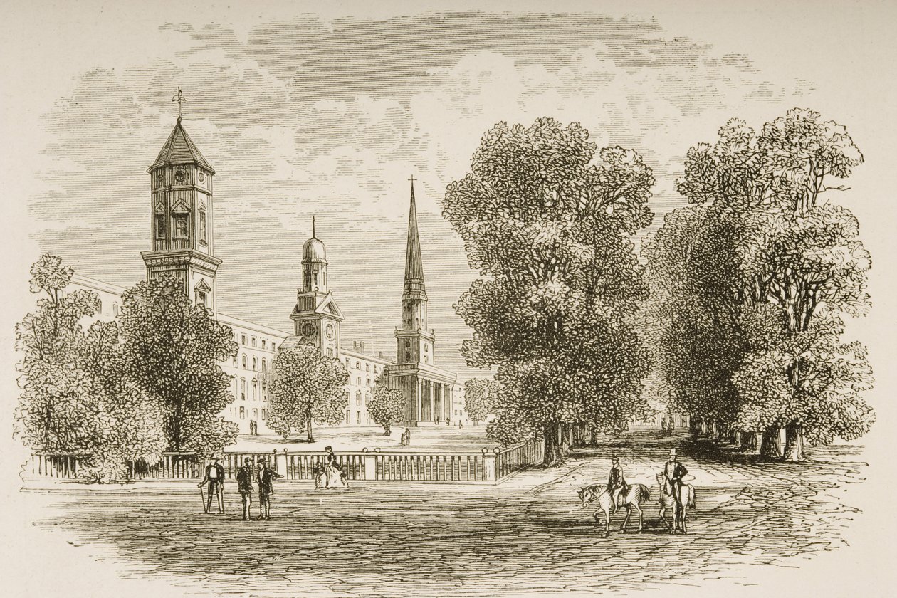 Yale College, New Haven, ca. 1870, fra 