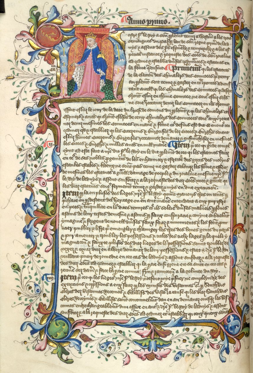 Yates Thompson 48, f.172v Historikert initial 
