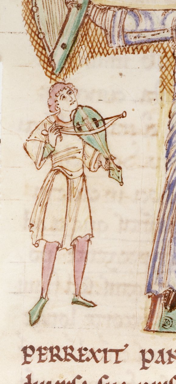 f.218v Detalj av en bebodd innledende 