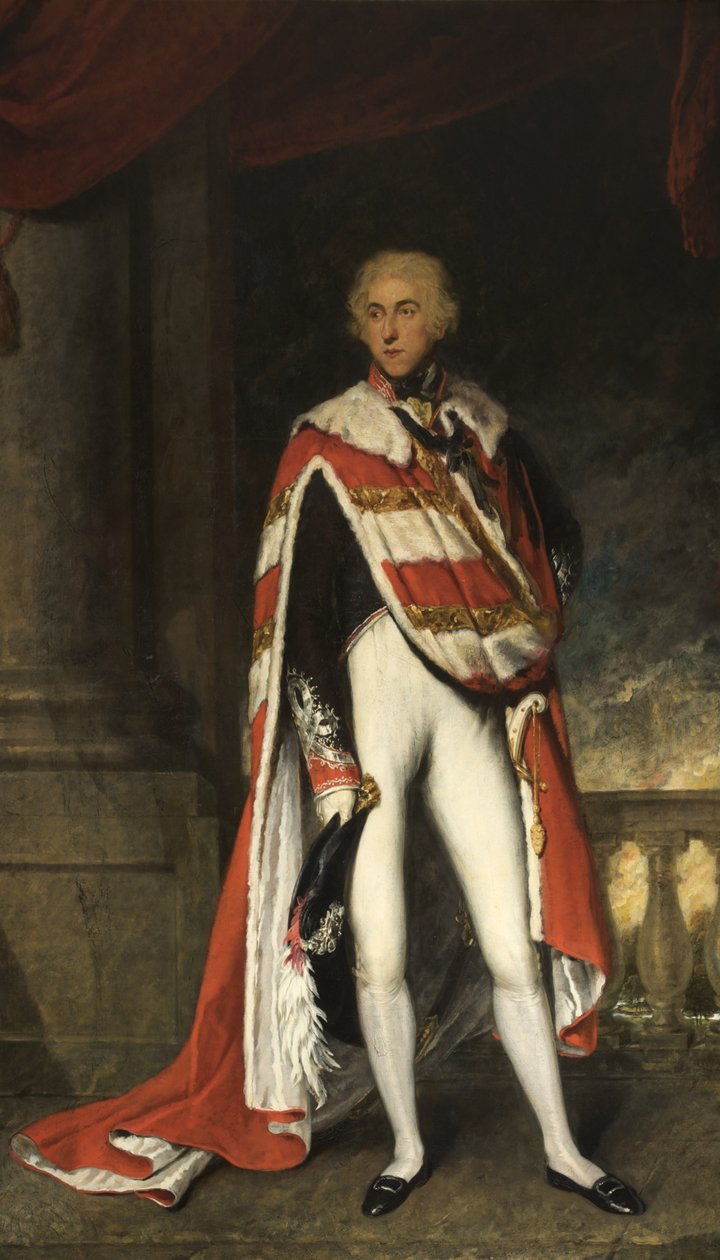 Sir John Fleming Leicester, Bart., i Peers Robes, 1789-1826 av English School English School