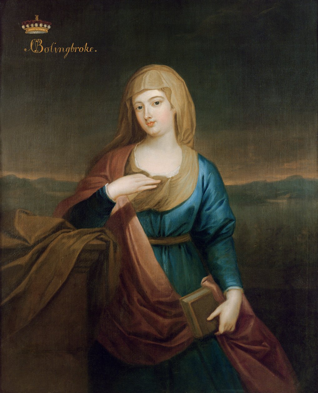 Portrett av Marie Claire Deschamps de Marcilly (1675-1750), andre kone til Henry, 1. Viscount Bolingbroke, ca. 1720 av Enoch Seeman