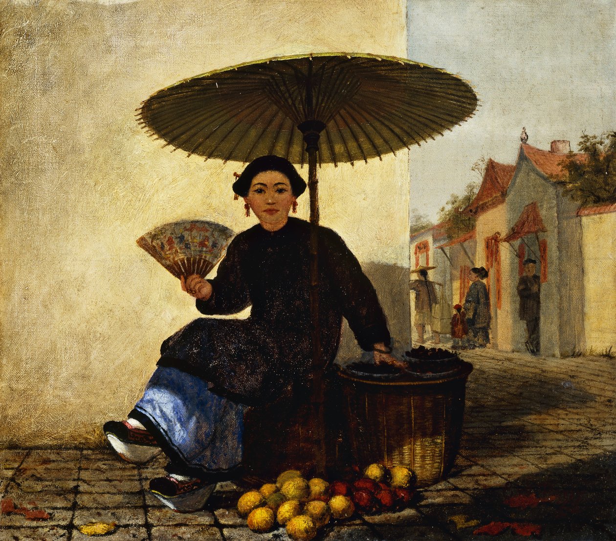 Fruktselger, 1862 av Enoch Wood Perry