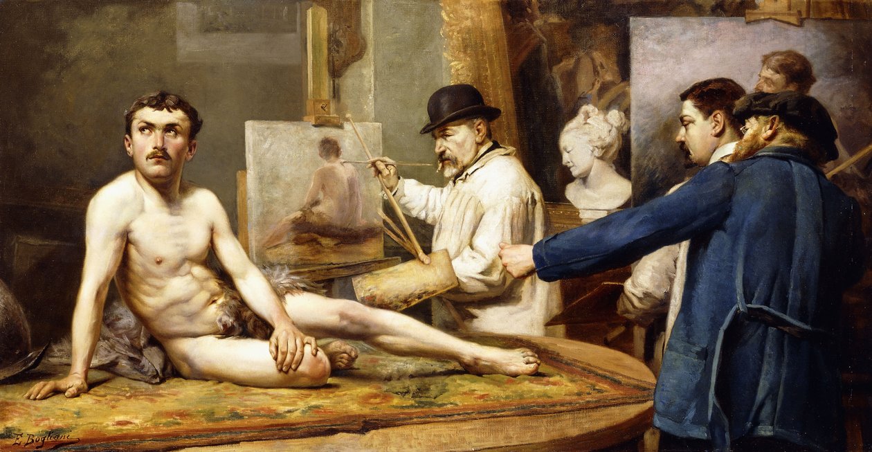 Foran maleren av Enrico Bogliani