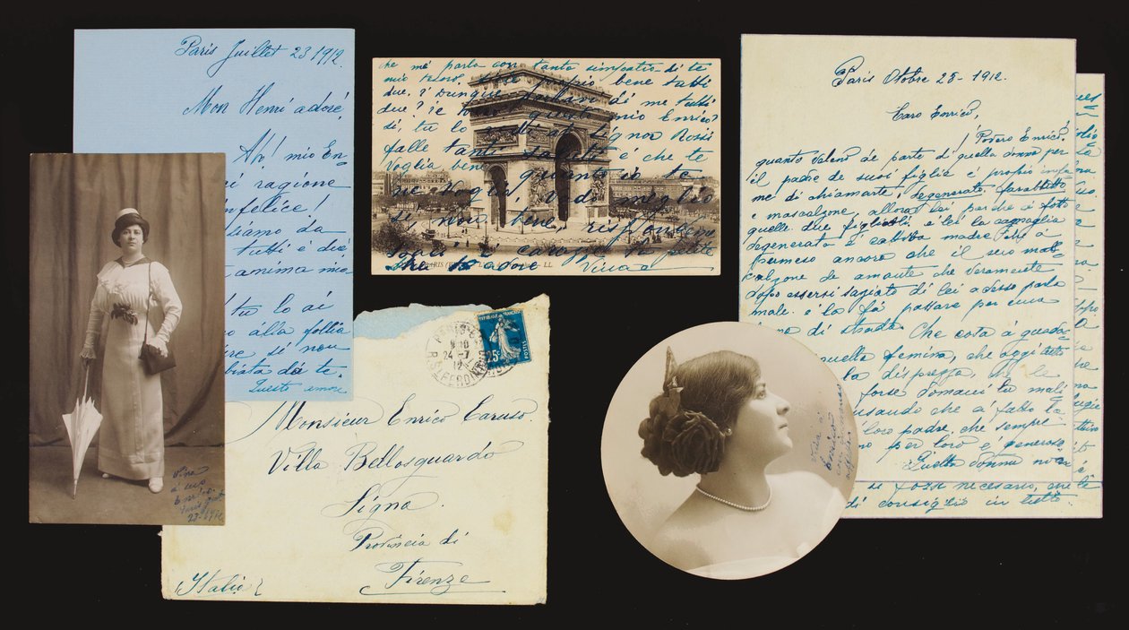 Personlige korrespondansearkiver, 1897-1908, 1912-21 av Enrico Caruso