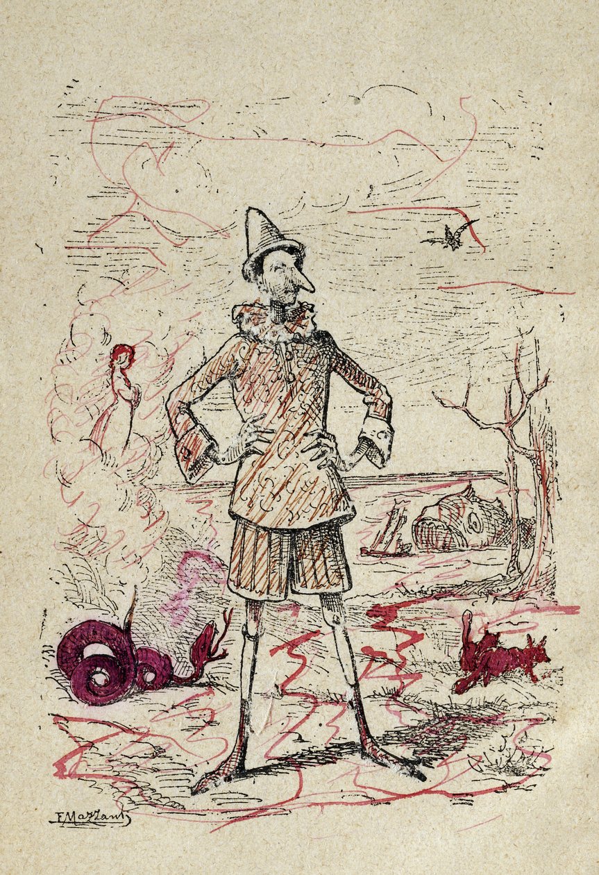 Pinocchio, 1883 av Enrico Mazzanti