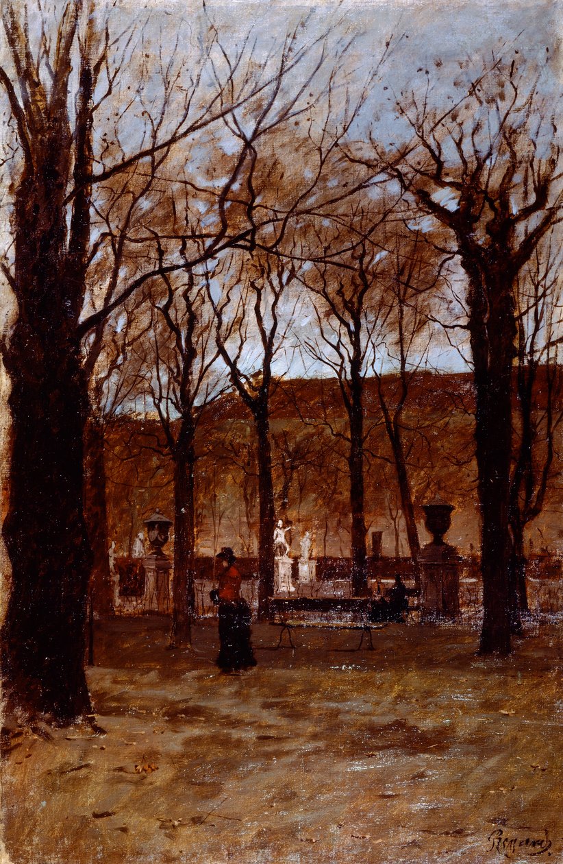 Hager i Torino, av Enrico Reycend (1855-1928) av Enrico Reycend