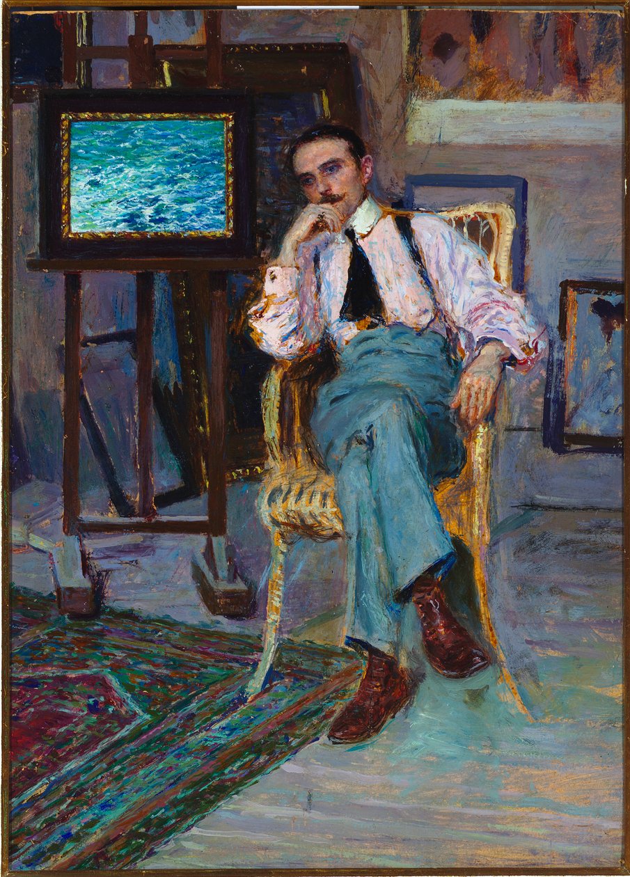 Portrett av maleren Antonio Discovolo, 1903 av Enrico della Lionne