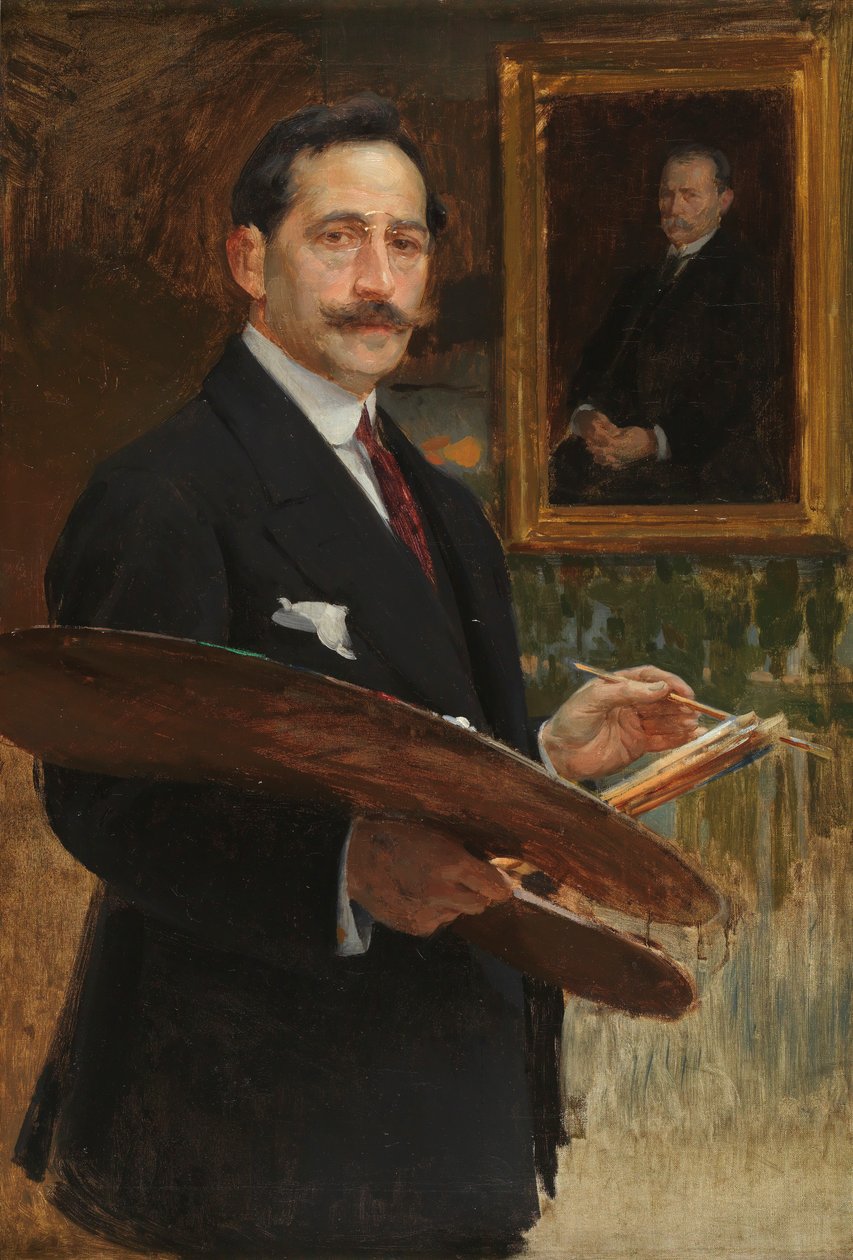 Autoretrato Selvportrett av Enrique Simonet