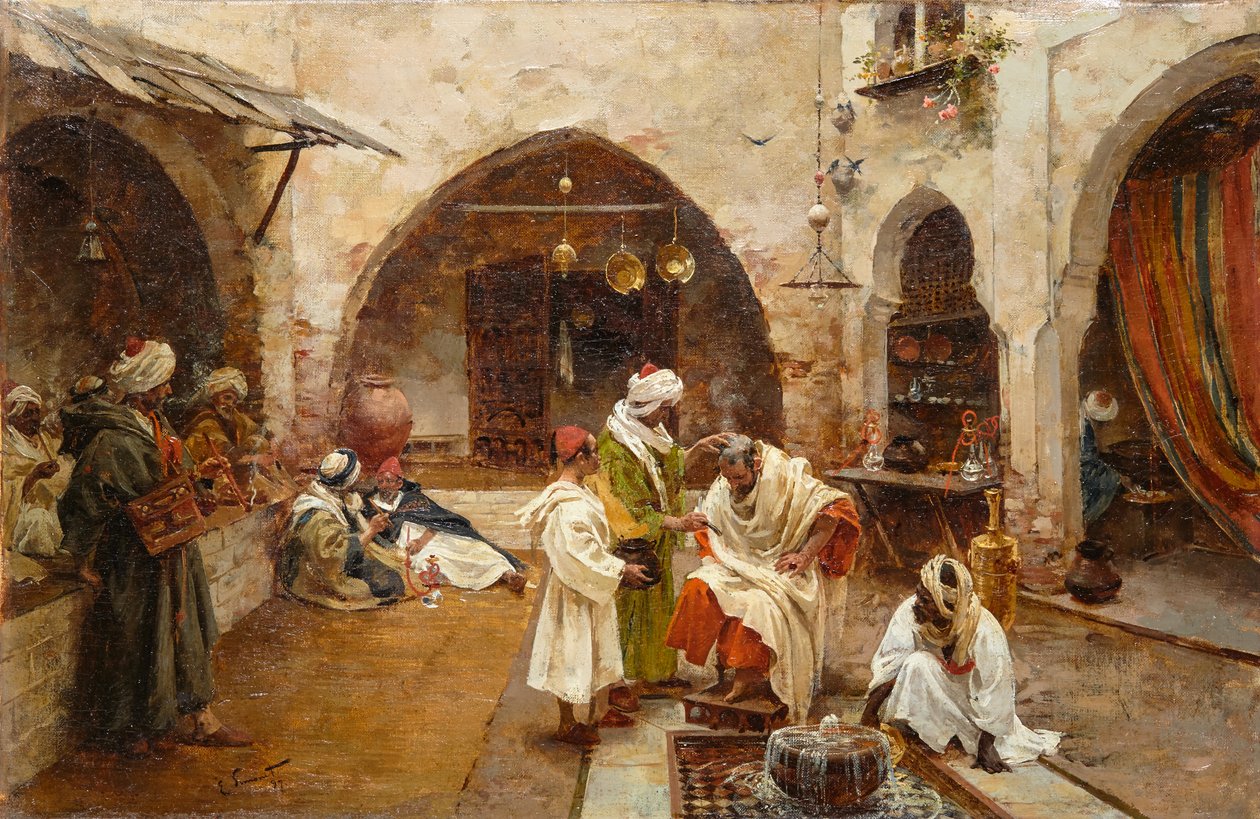 El barbero del zocoBarber på souken av Enrique Simonet