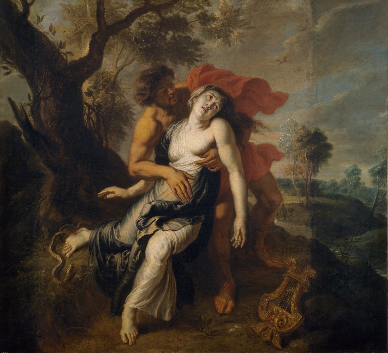 Eurydikes død av Erasmus Quellinus II