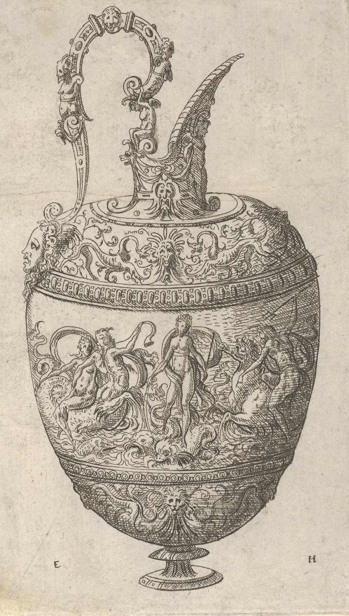 Design for en Ewer, 1565. av Erasmus Hornick