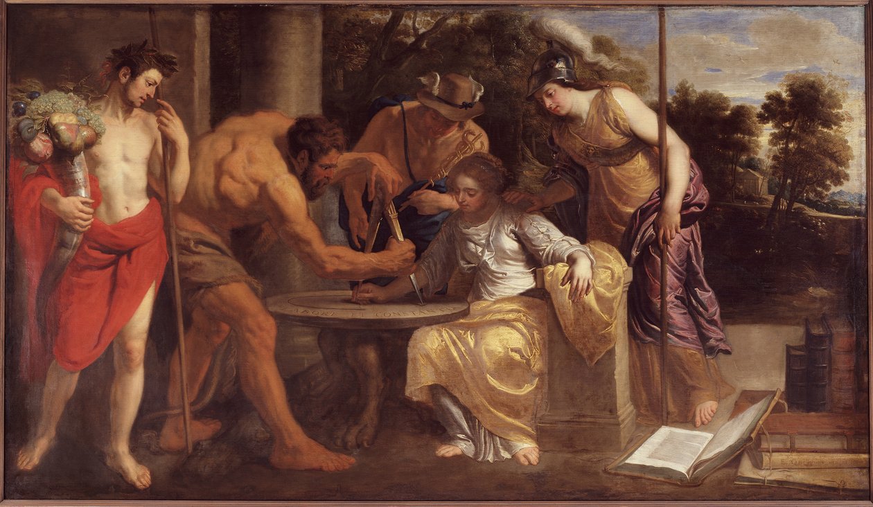 Arbeid og bestandighet, 1640. av Erasmus Quellinus the Younger