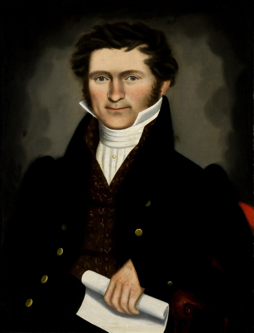 Gentleman fra Squire Williams House av Erastus Salisbury Field