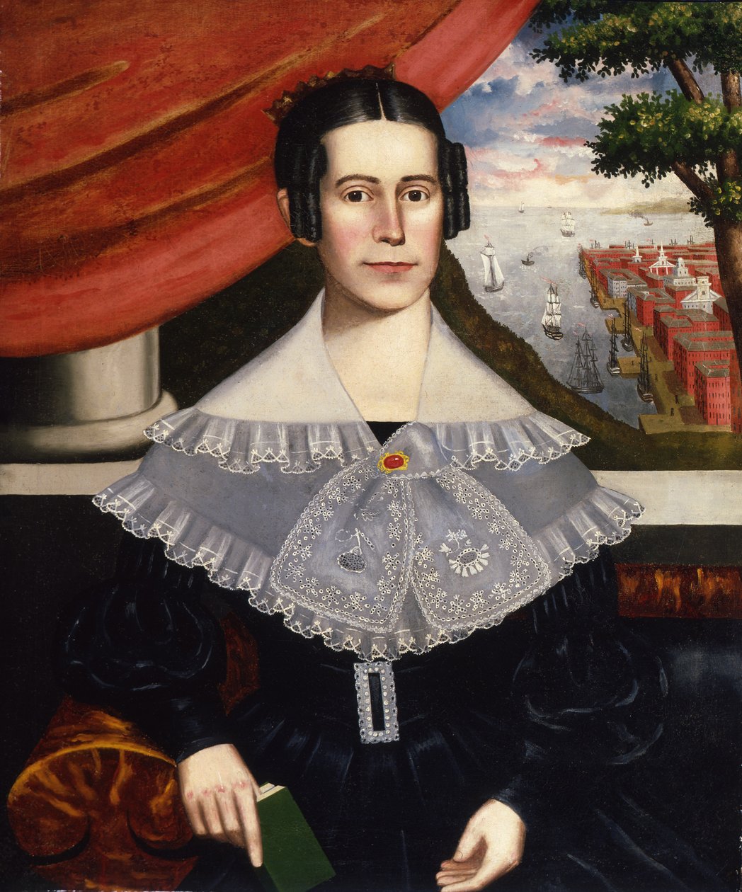 Louisa Galland Cook Moore, 1838 av Erastus Salisbury Field