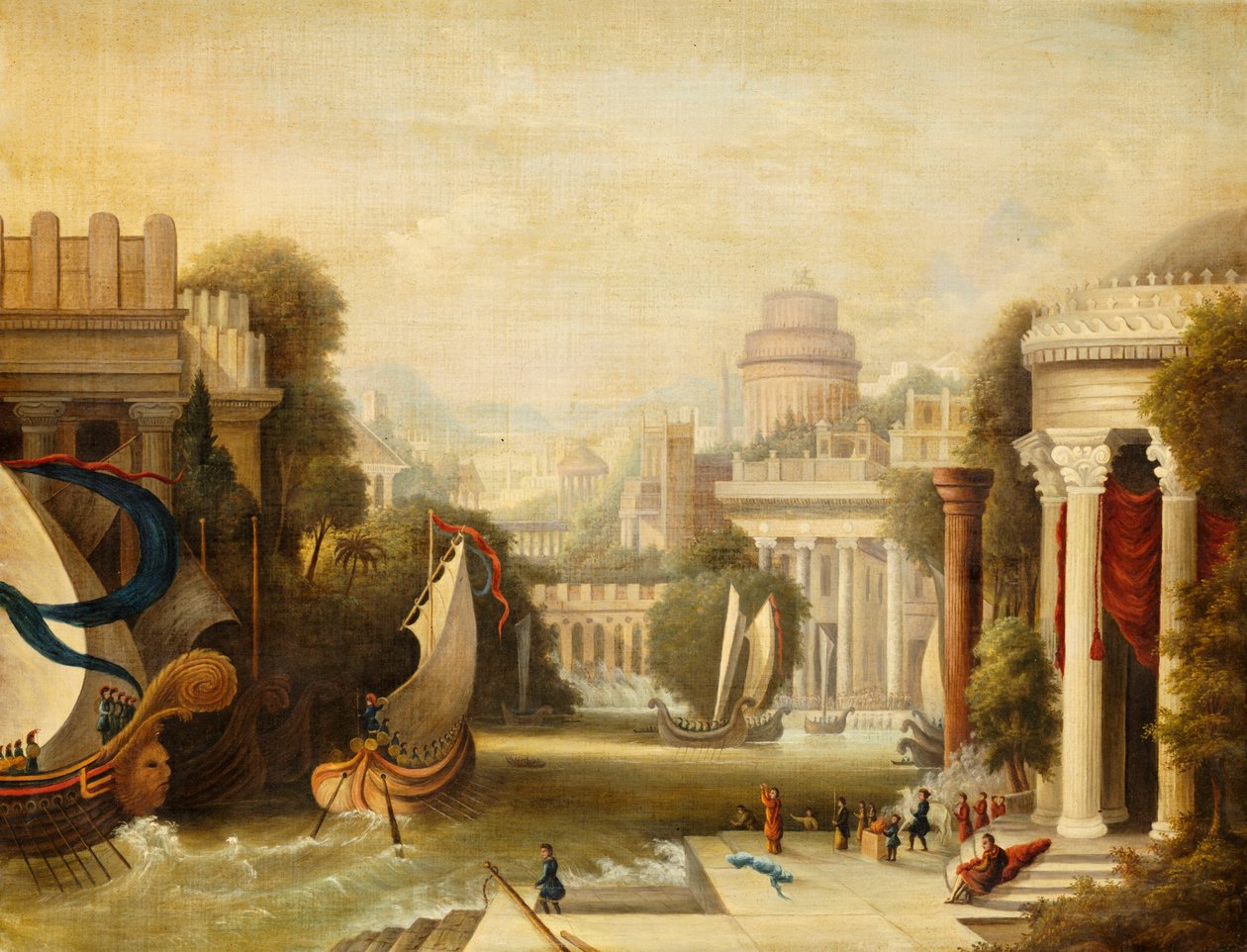 Ombordstigning av Ulysses, 1842-50 av Erastus Salisbury Field