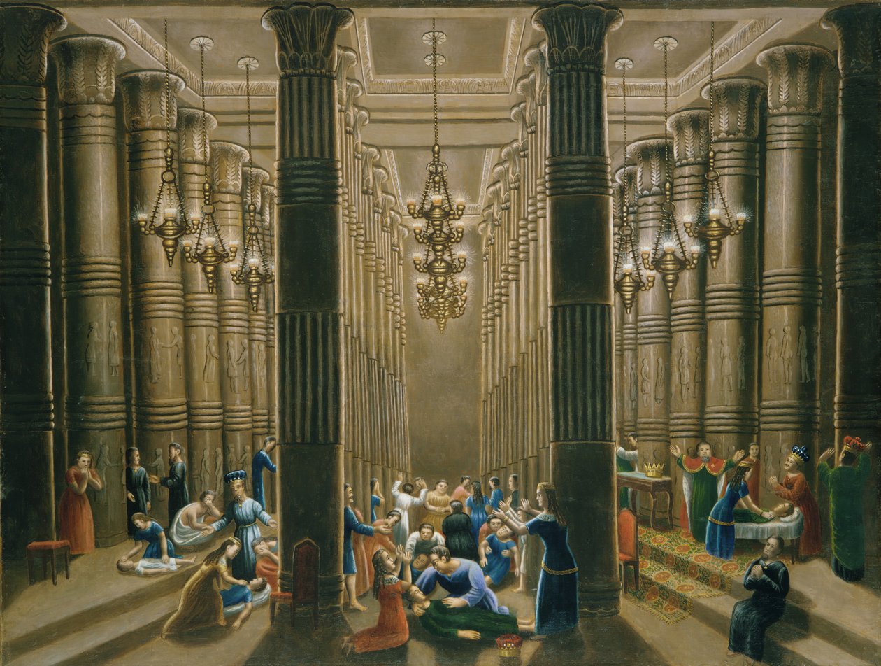 Den førstefødtes død, 1865-80. av Erastus Salisbury Field