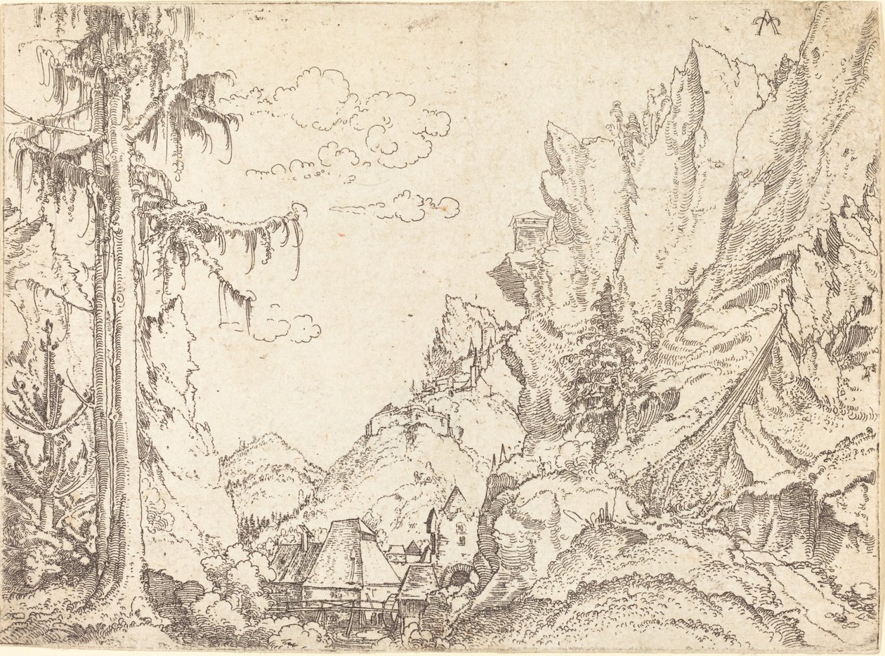 Fjelllandskap av Erhard Altdorfer
