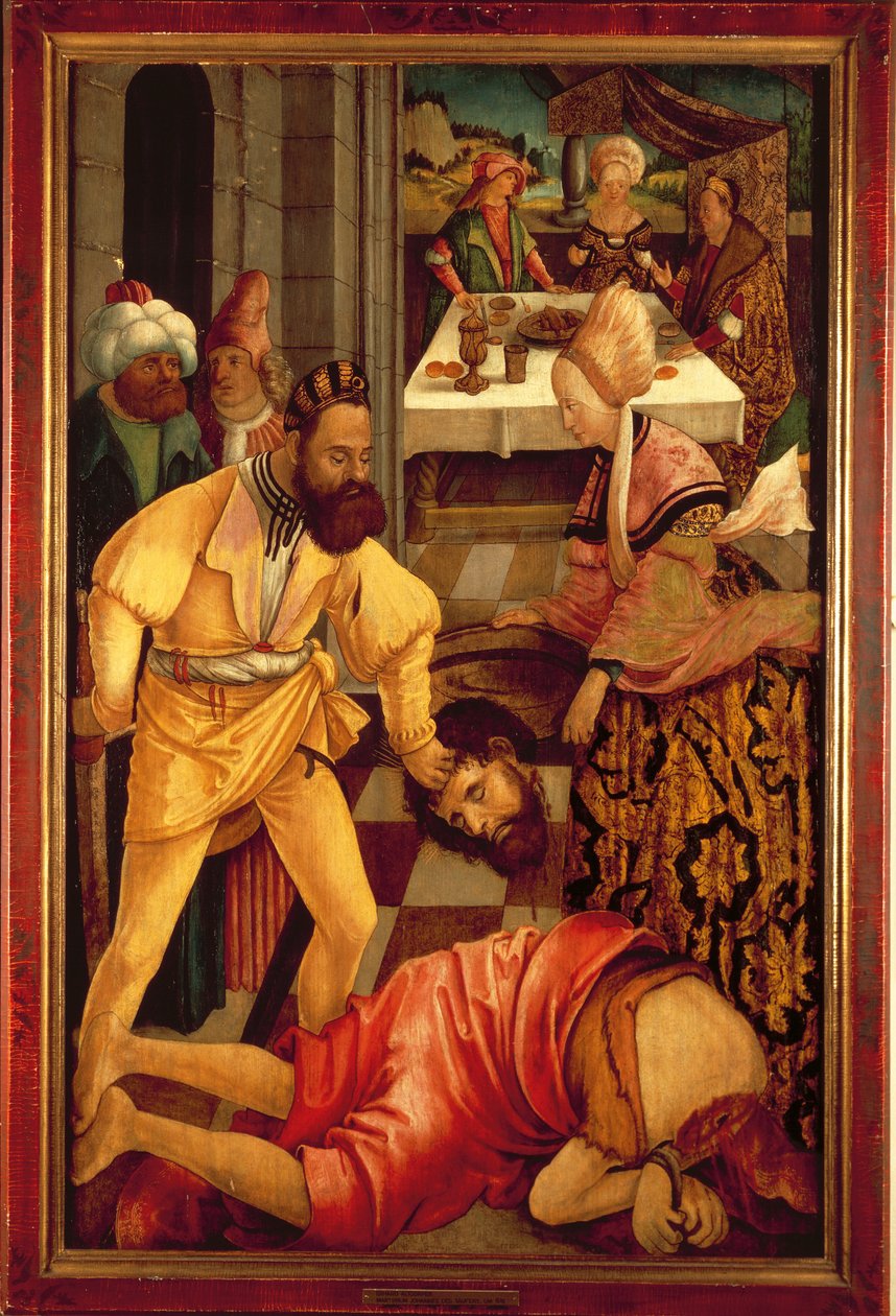 Halshuggingen av døperen Johannes (olje på panel) av Erhard Altdorfer