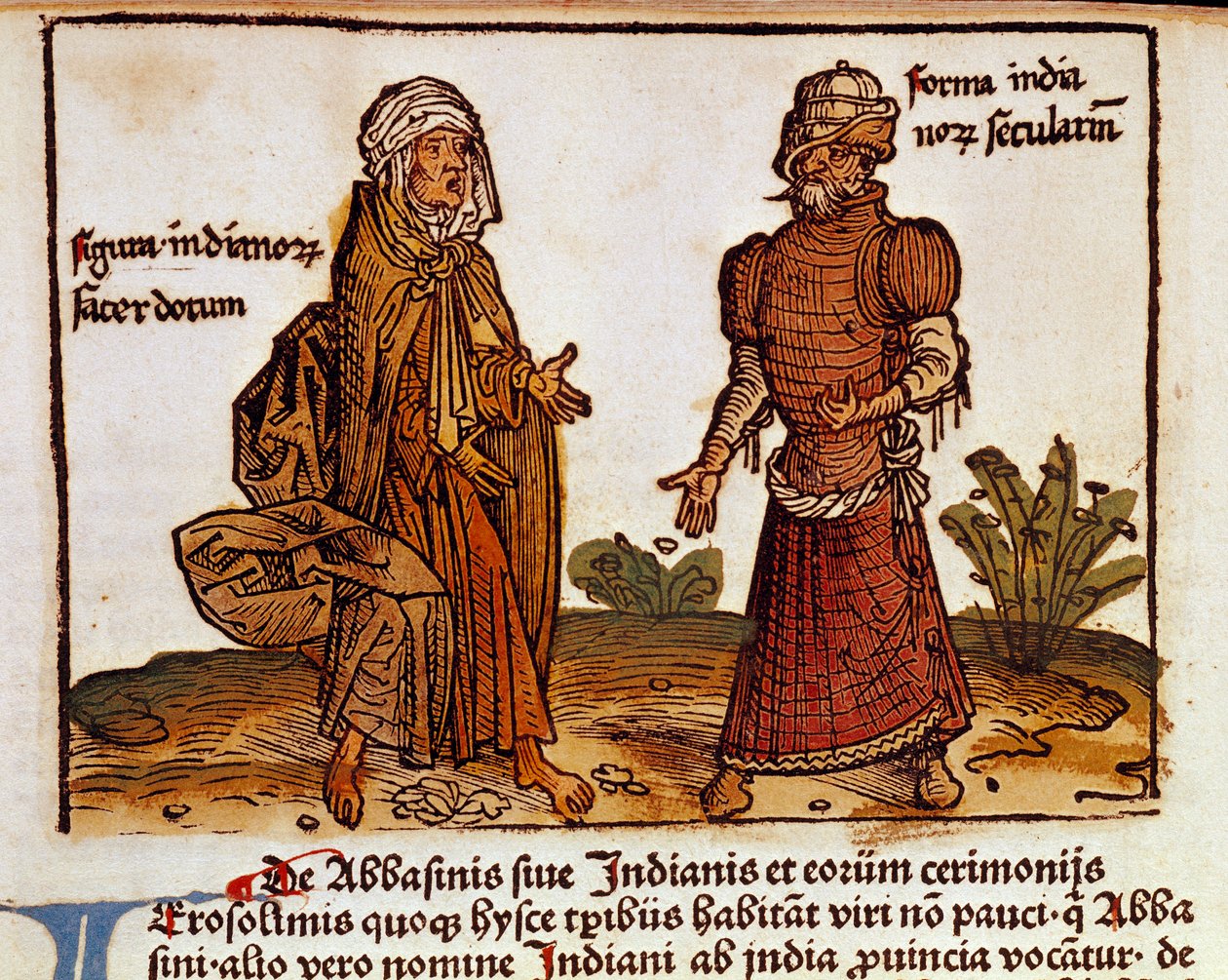 Beskrivelse av Bernard av Breydenbach (Breidenbach) (1454-1497) illustrert av trykk av Erhard Reuwich av Erhard Reuwich