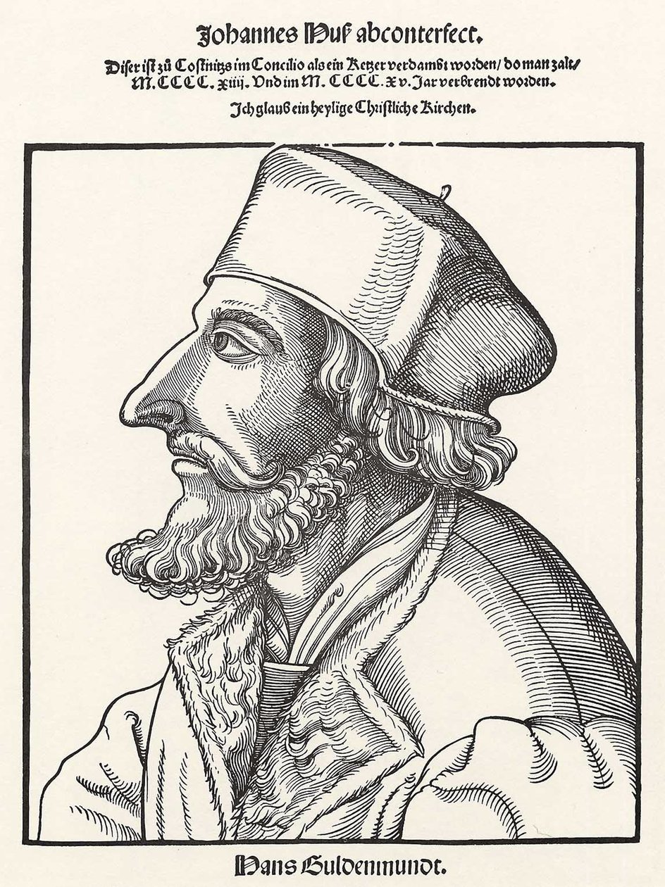 John Hus av Erhard Schon