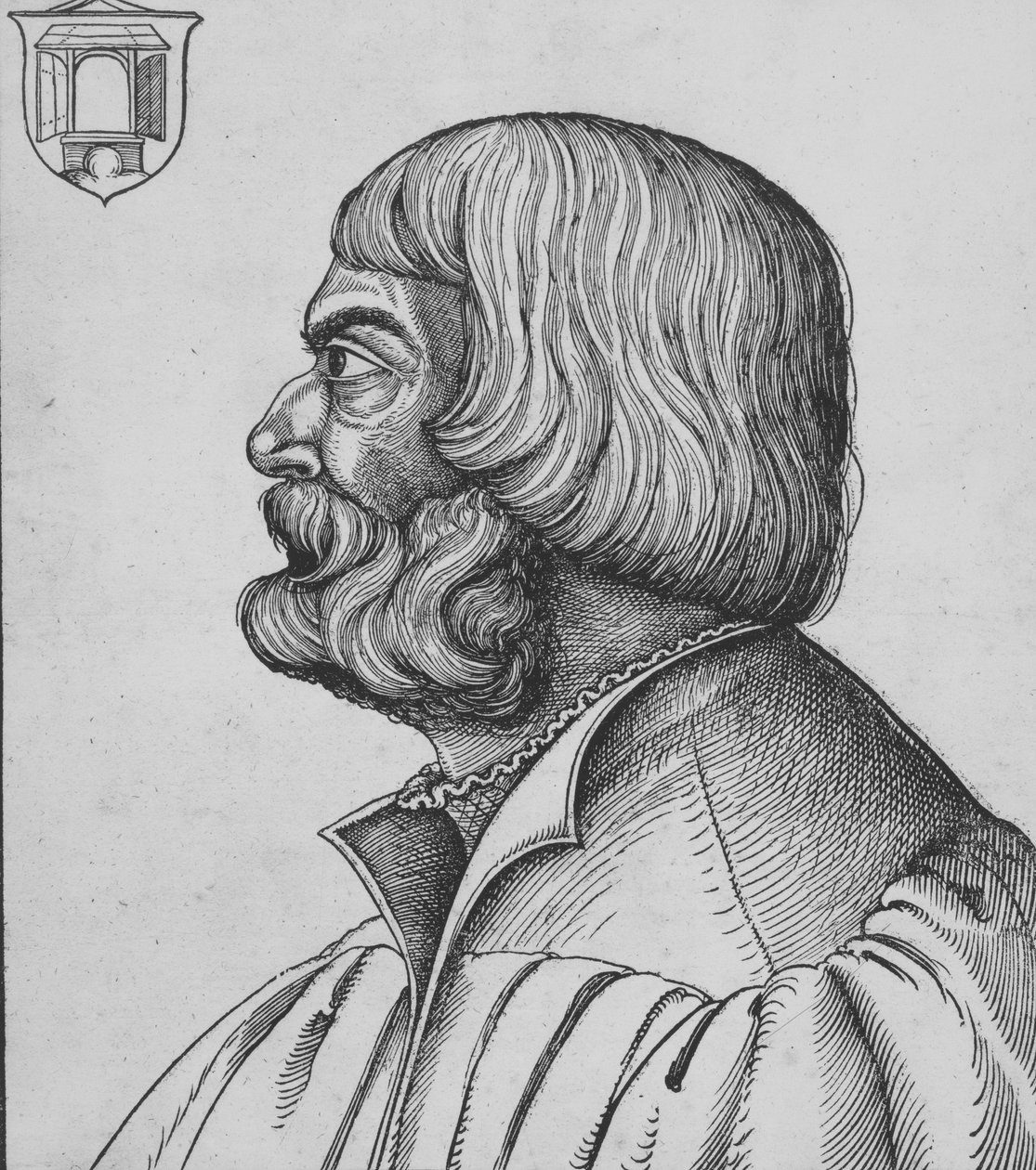 Portrett av Dürer, tidlig på 1500-tallet. av Erhard Schon