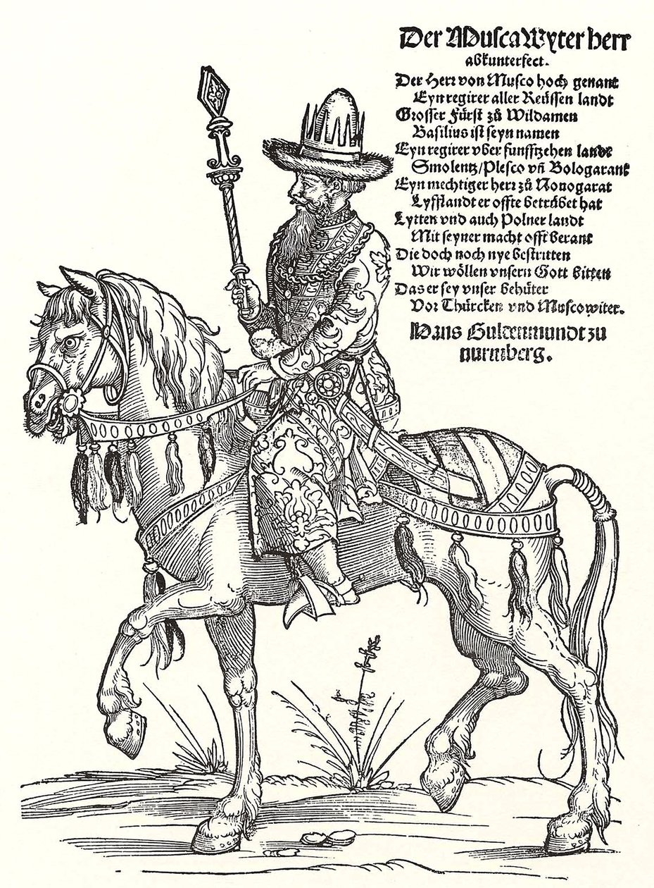 Portrett av storprins Vasili III Ivanovich av Moskva 1479-1533 av Erhard Schon