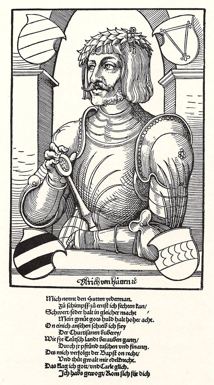 Portrett av Ulrich von Hutten 1488-1523 av Erhard Schon