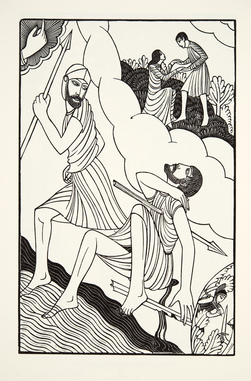 Troilus død av Eric Gill