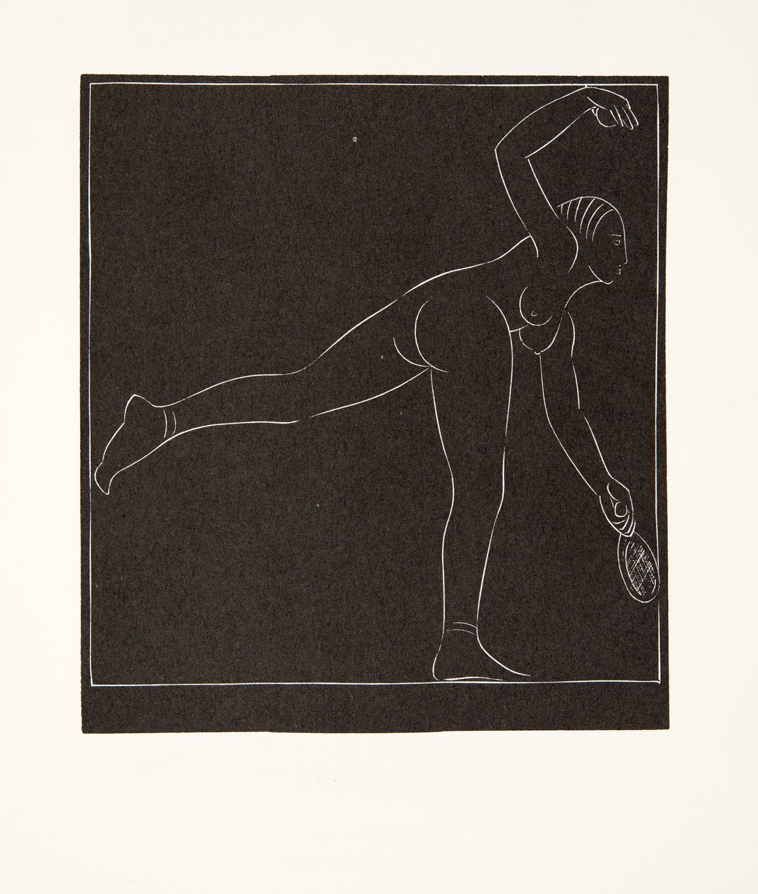 Tennisspilleren av Eric Gill