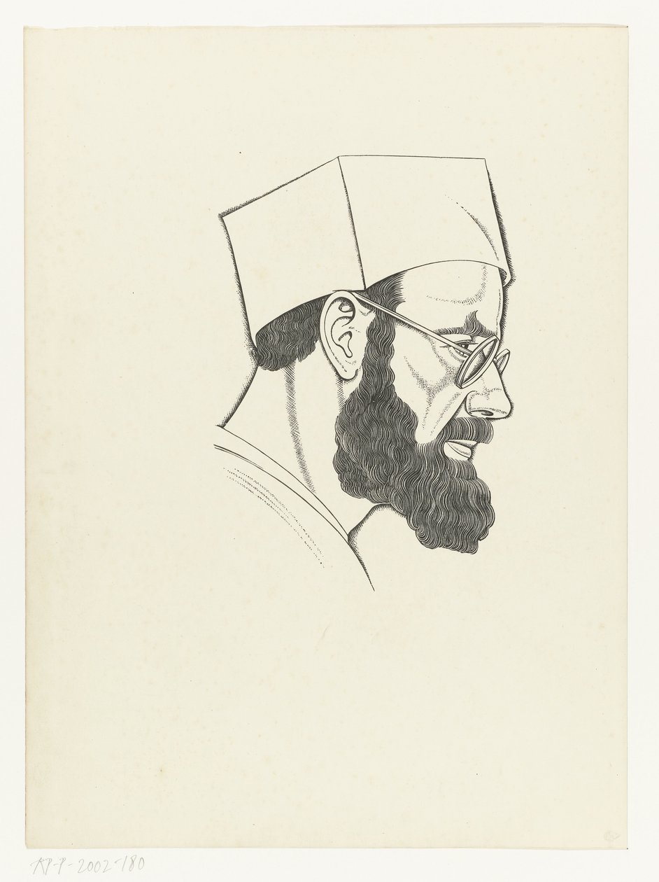 Selvportrett av Eric Gill