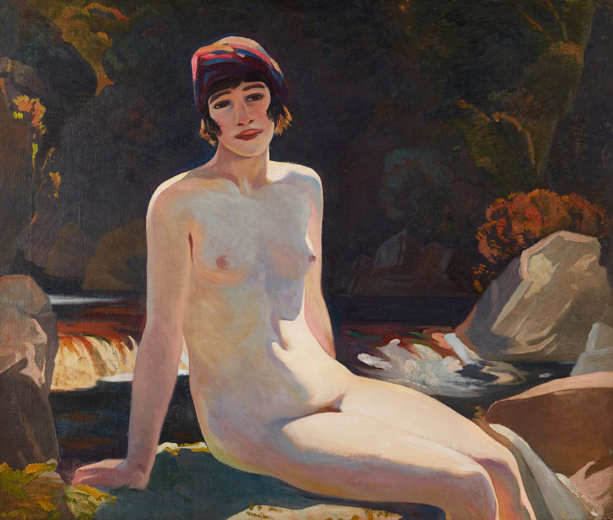 Cecile (Walton) på Crianlarich (på lerret) av Eric Harald Macbeth Robertson