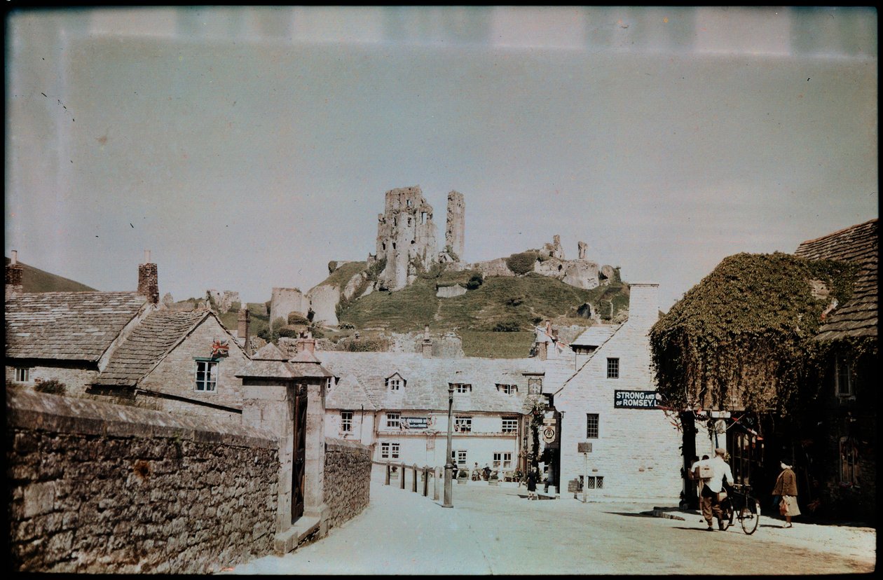 Corfe Castle, Corfe Castle, Purbeck, Dorset, Storbritannia av Eric Maybank
