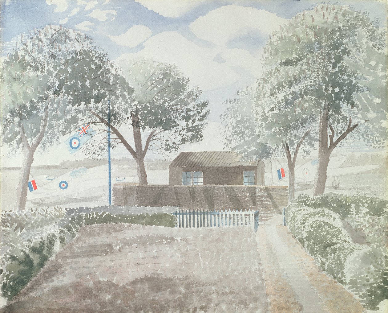 Aerodrome, ca. 1942 av Eric Ravilious