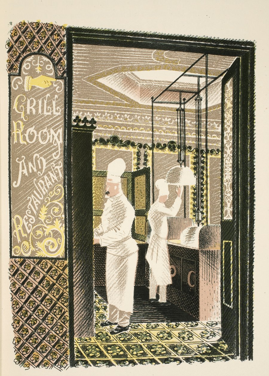 Restaurant and Grill Room, illustrasjon fra 