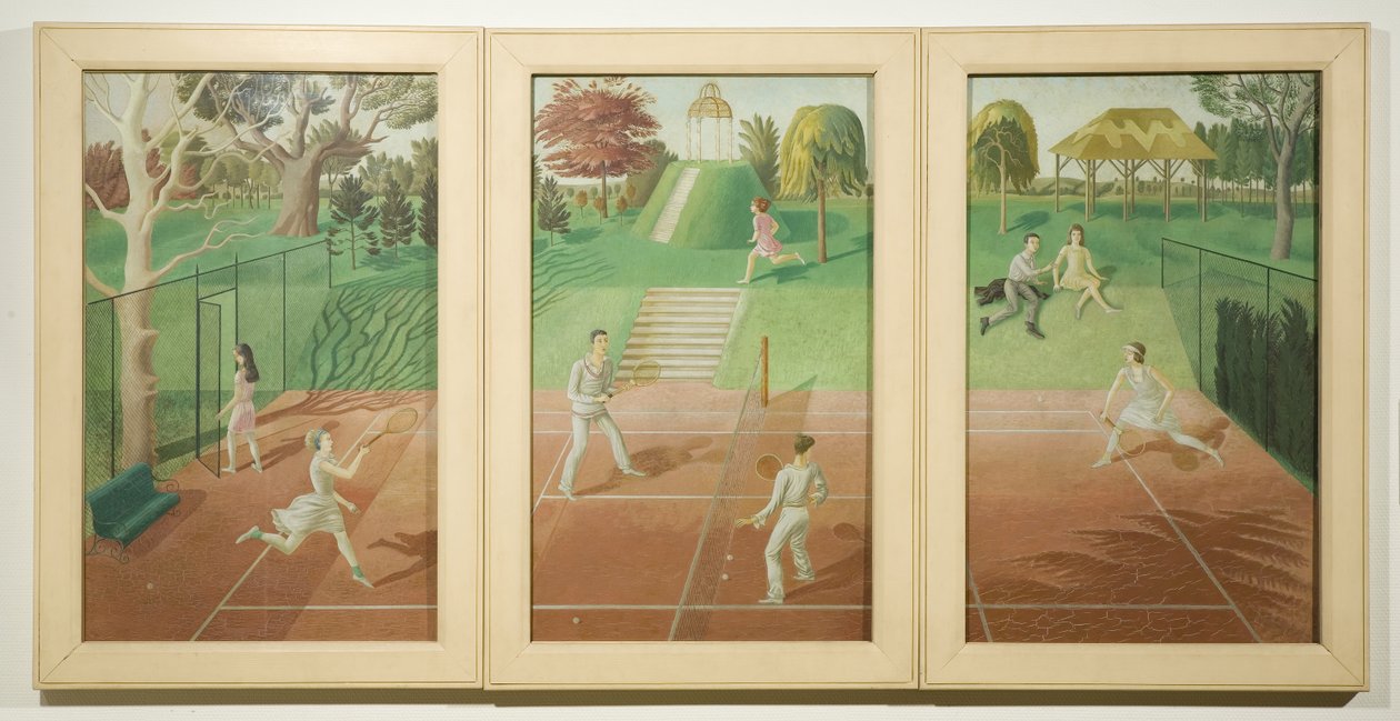 Tennis av Eric Ravilious