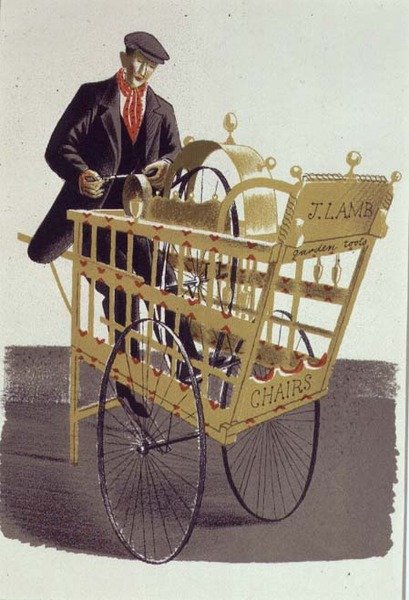The Knife Grinder, trykt av Curwen Press, fra 