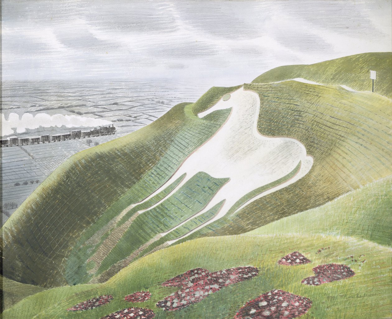 Westbury-hesten av Eric Ravilious