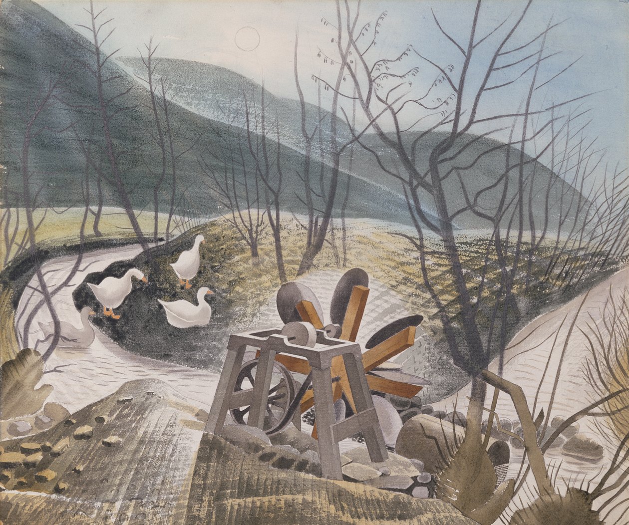 Vannhjul, 1938 av Eric Ravilious