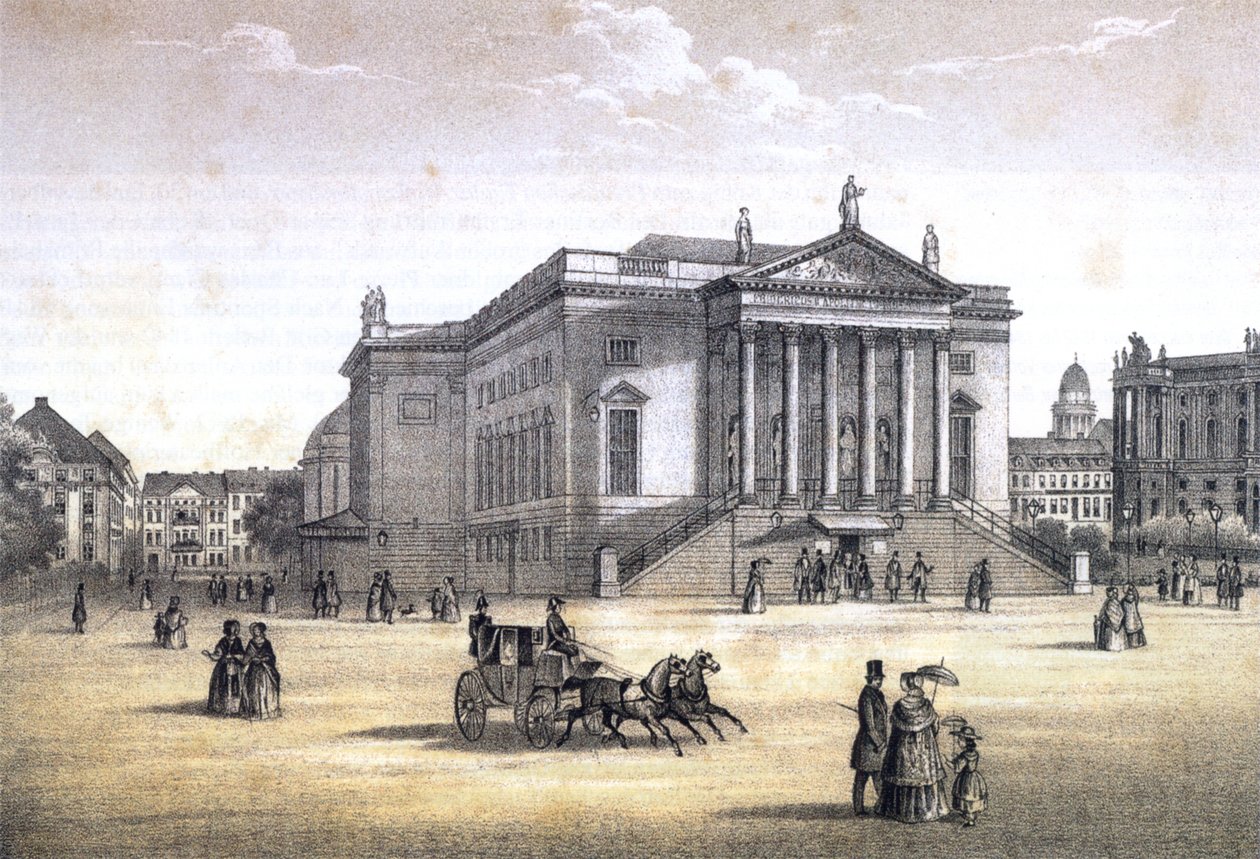 Berlin, Royal Opera House, rundt 1840 av Erich Henning