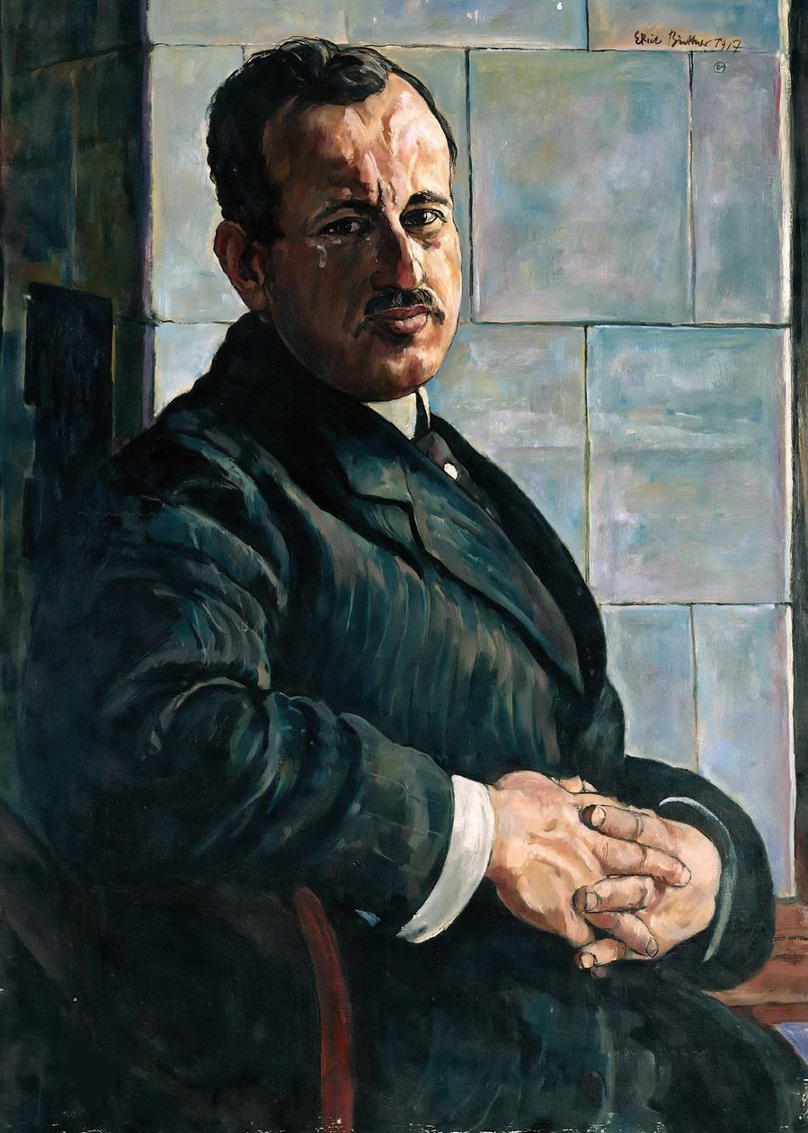 Portrett av Georg Hermann 1871-1943, 1917-1918. av Erich Büttner