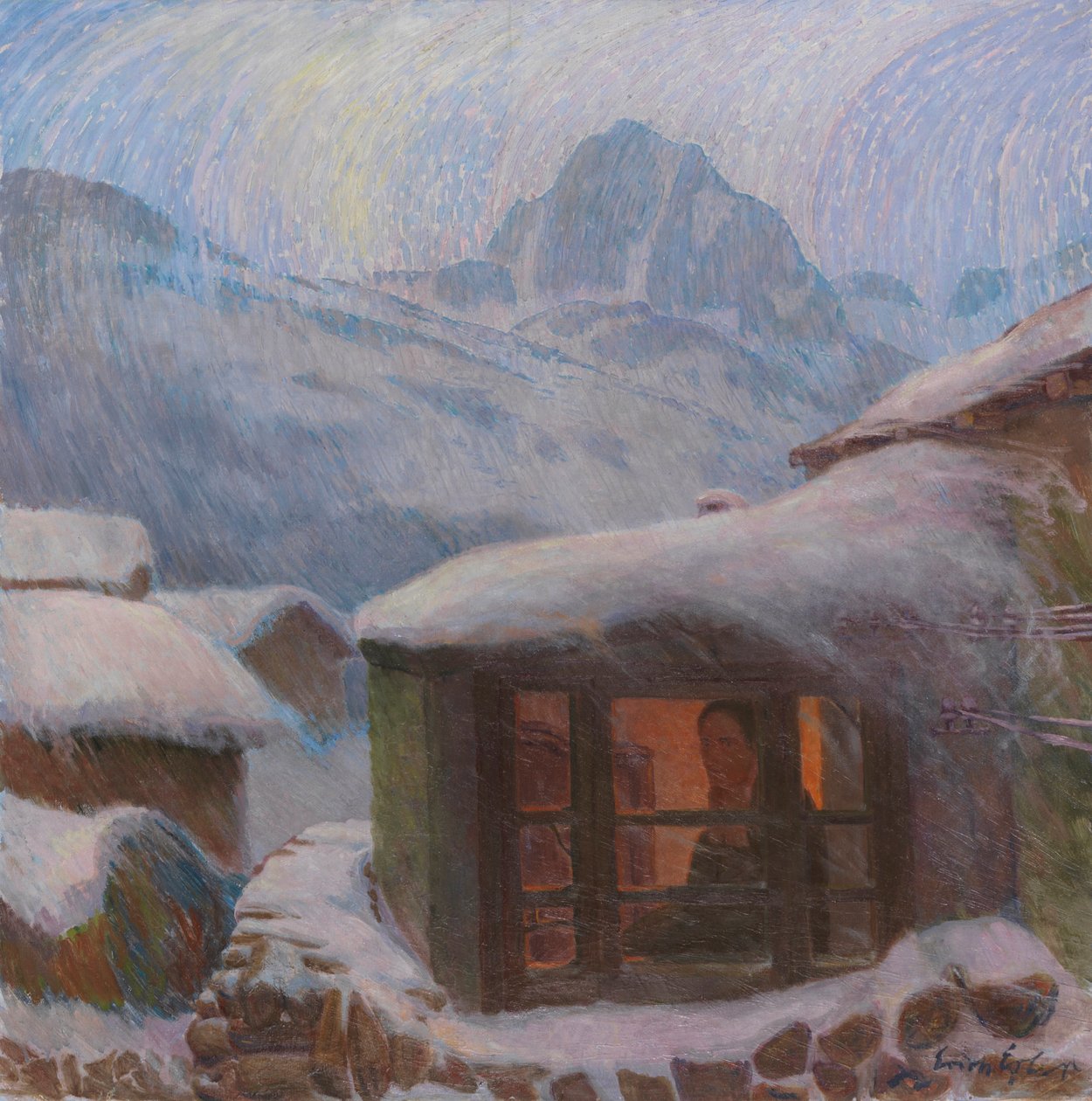 Ensomhet Underkjølt regn, ca. 1900. av Erich Erler