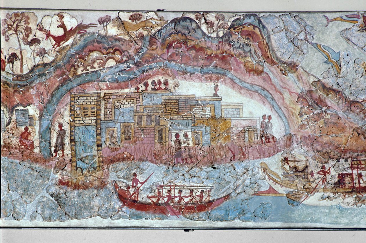 Inngang av en flåte i havn av Erich Lessing