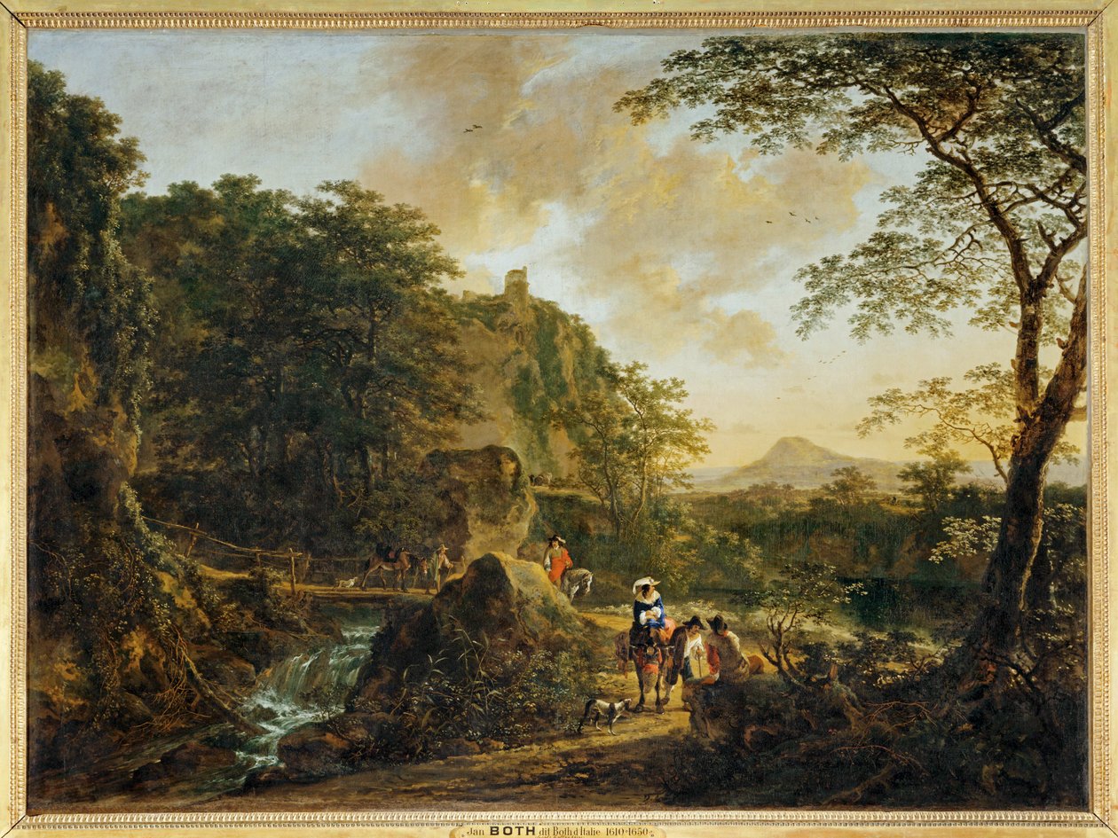 Landskap med reisende… av Erich Lessing